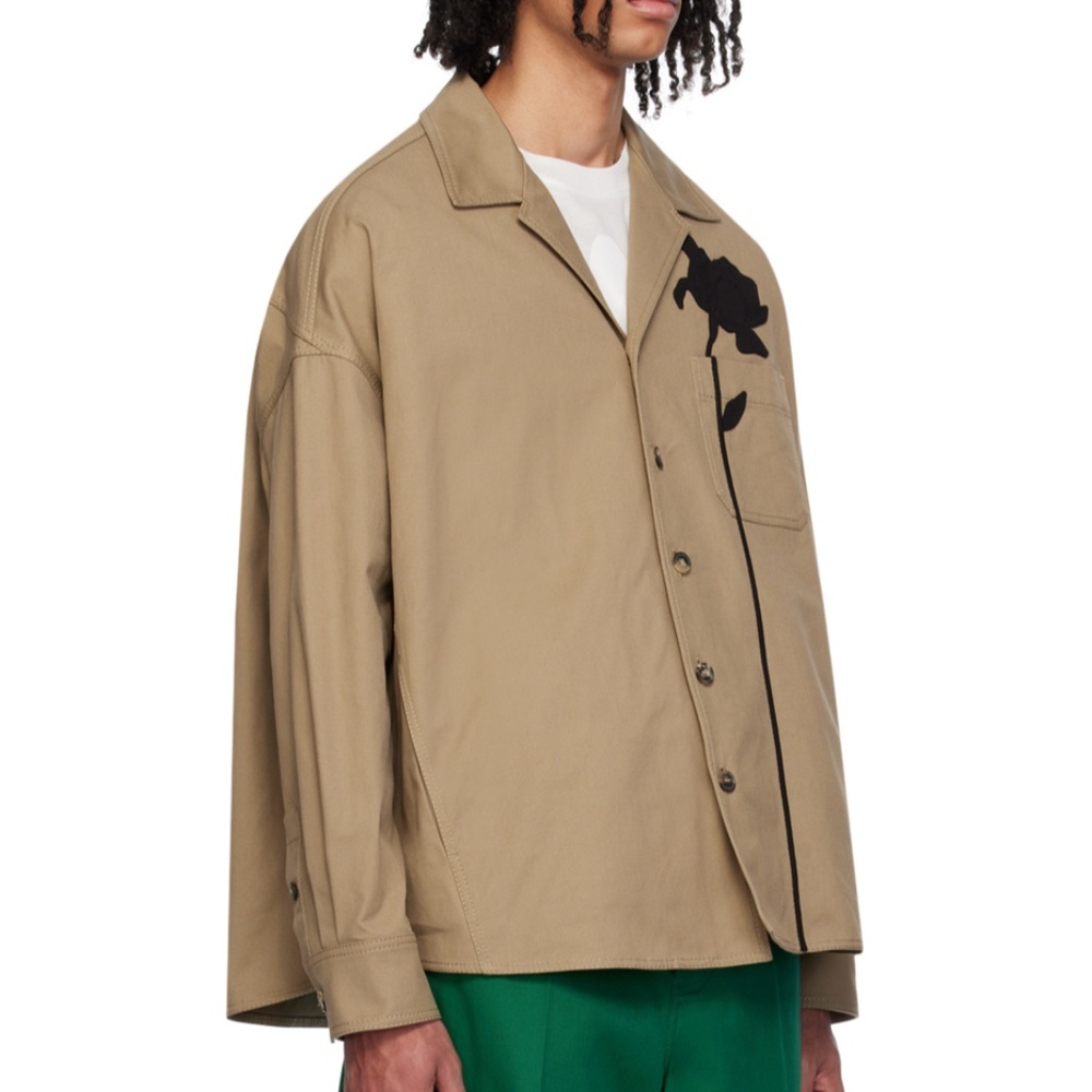 Valentino Beige Flower Shirt
